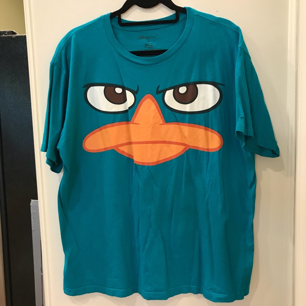 Disney Perry The Platypus Green Teal T-shirt Tee
